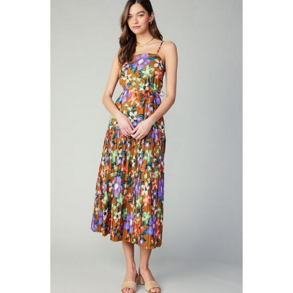 Current Air Pleated Floral Maxi NWT The Camille Size Large - Picture 11 of 11
